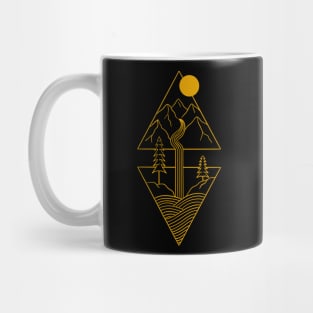 Minimal Nature Golden Mug